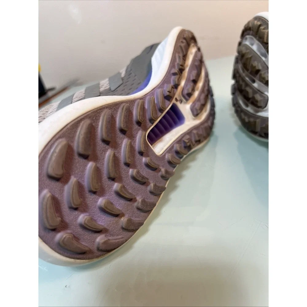 Adidas Running Shoes Men's 8 Gray Purple‎ Bounce Sneakers